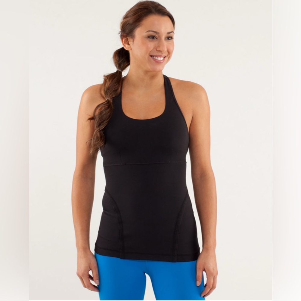 Lululemon Power Up Tank Black Size 6 - Picture 4 of 8